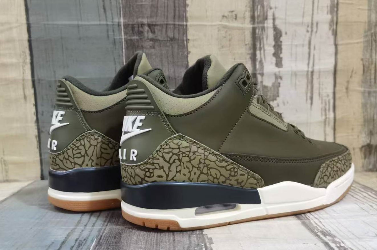 Air Jordan 3 Retro Men's Medium Olive | Woodland Interval