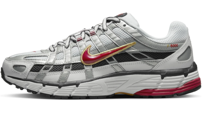 Nike P-6000 CNPT Women's 'Metallic Silver Red' | Scarlet Frequency