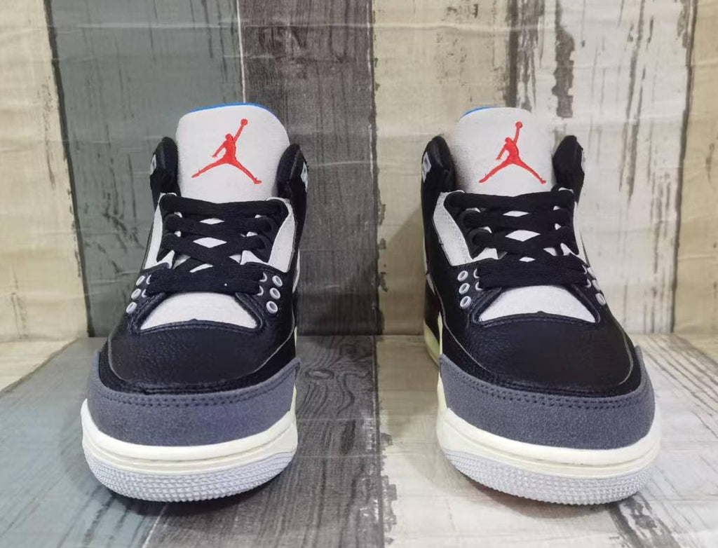 Air Jordan 3 Retro Men's Black-Blue-Red | Afterdark Frequency