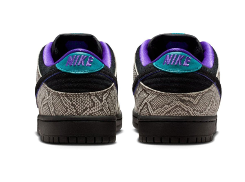 Nike SB Dunk Low Dashawn Jordan 'Snake Skin' Black/Fierce Purple | Sidewalk Afterhours
