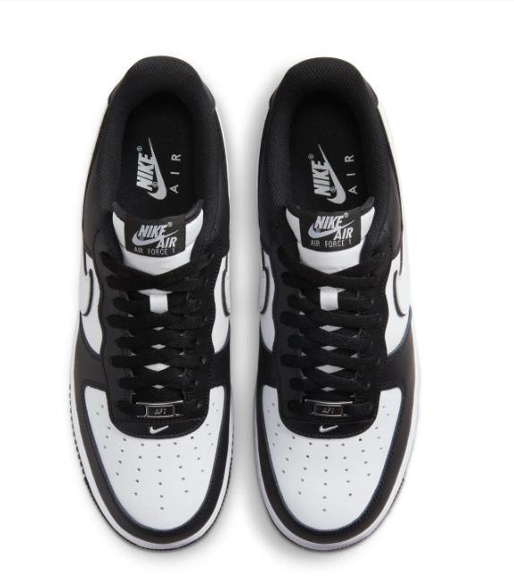 Nike Air Force 1 Low '07 'Panda' Black/White Men's Sneakers | Two Tone Margins